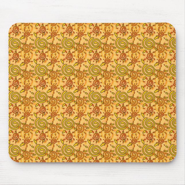 Sun Pattern Mouse Mat (Front)