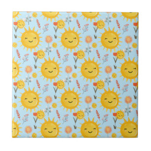 Sun Pattern Tile