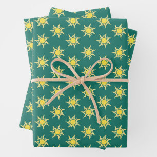 Sun Pattern Wrapping Paper Set