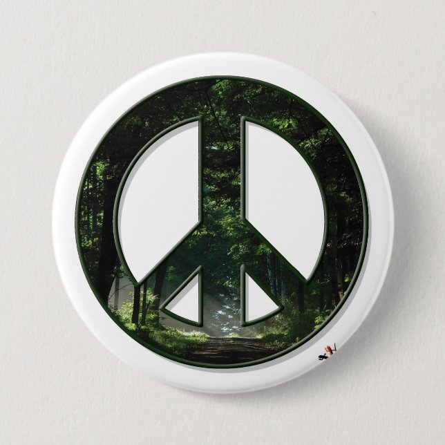 Sun Peace Button (Front)