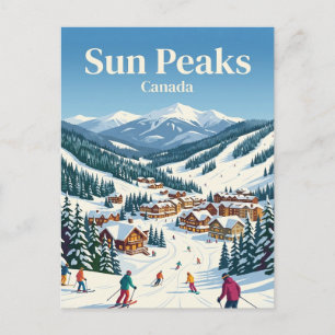Sun Peaks Canada Postcard