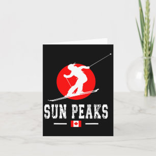 Sun Peaks Canada Ski Resort Rocky Mountains Canadi Card