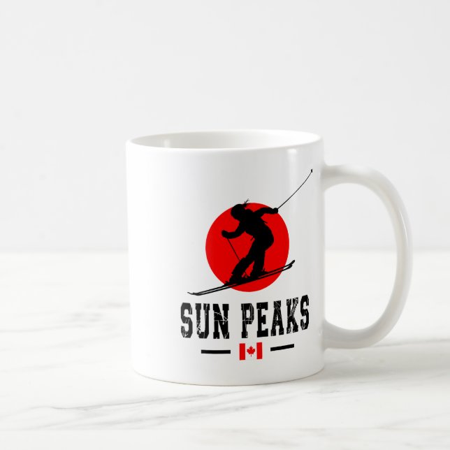 Sun Peaks Canada Ski Resort Rocky Mountains Canadi Coffee Mug (Right)