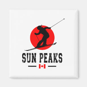 Sun Peaks Canada Ski Resort Rocky Mountains Canadi Magnet