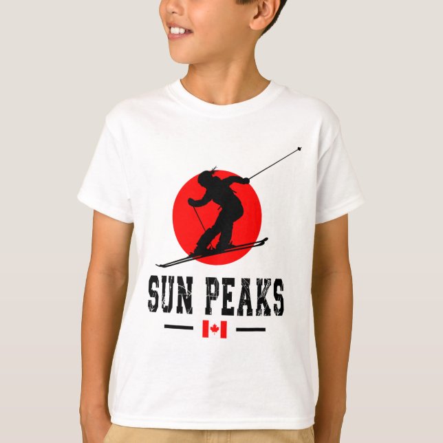 Sun Peaks Canada Ski Resort Rocky Mountains Canadi T-Shirt (Front)