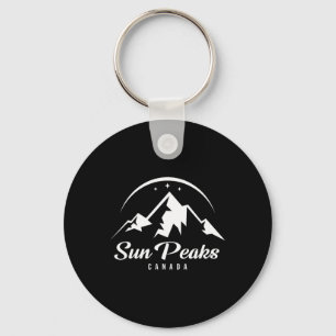 Sun Peaks Canada Ski Resort Skiing Snowboarding Key Ring