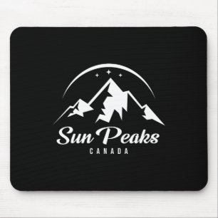 Sun Peaks Canada Ski Resort Skiing Snowboarding Mouse Mat