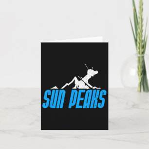 Sun Peaks Canada Skiing Snowboarding Resort Distre Card