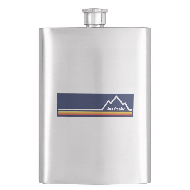 Sun Peaks Resort Hip Flask (Front)