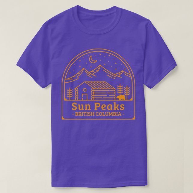 Sun Peaks ski British Columbia 9 T-Shirt (Design Front)