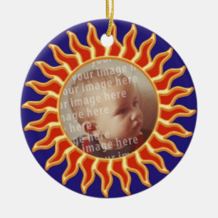 Sun Photo Frame Ceramic Tree Decoration