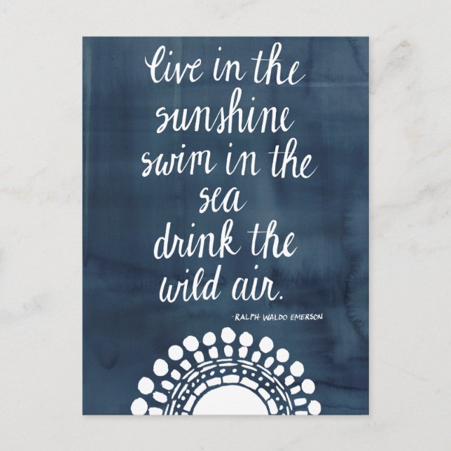 Sun Quote I Postcard (Front)