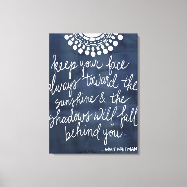 Sun Quote II Canvas Print (Front)