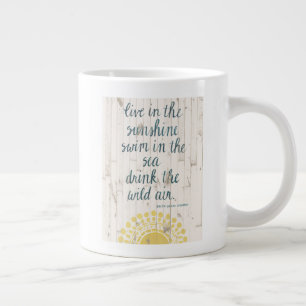 Sun Quote IV Large Coffee Mug