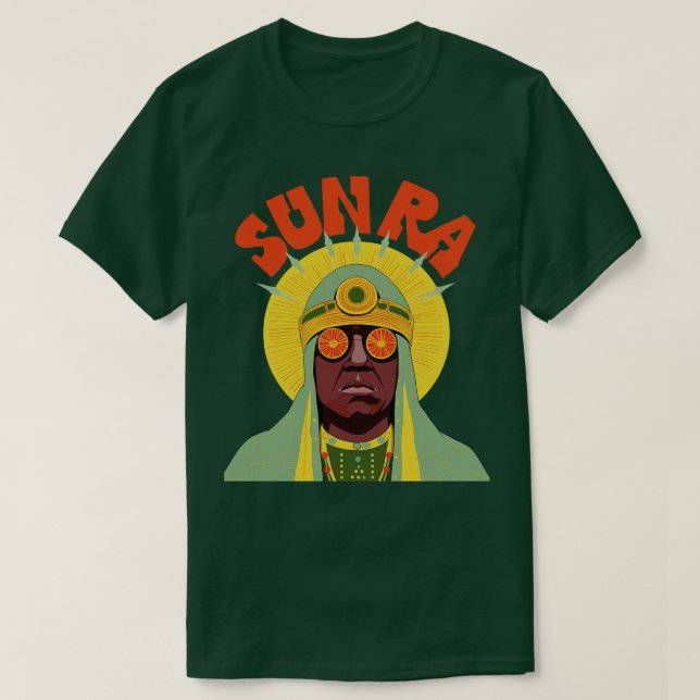 Sun Ra Original Psychedelic Design Tote T-Shirt (Design Front)
