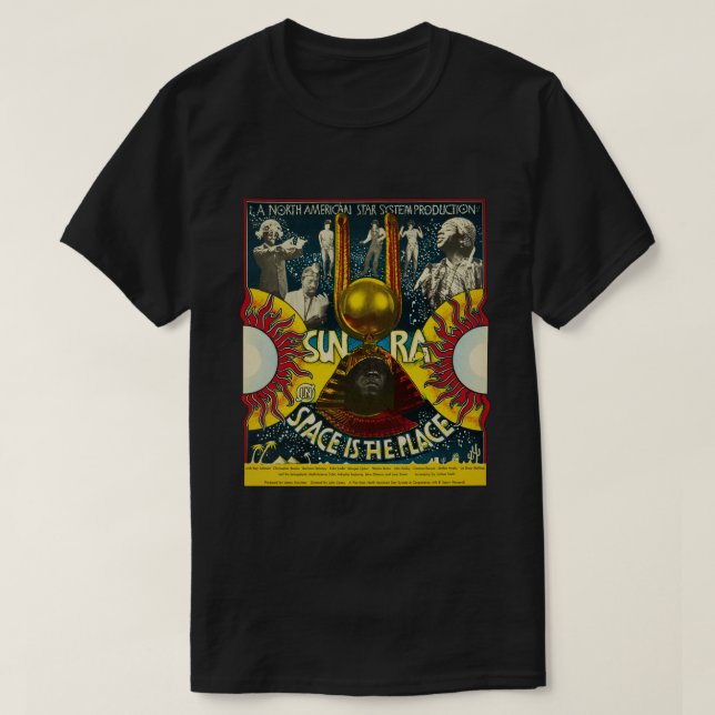 Sun Ra Space is the Place T-Shirt (Design Front)