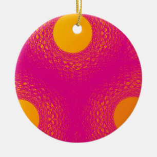 Sun radiates purple lights ceramic tree decoration