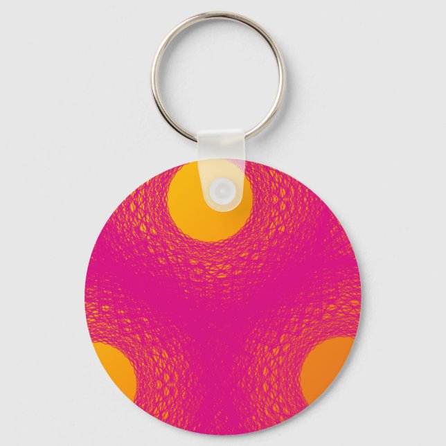 Sun radiates purple lights key ring (Front)