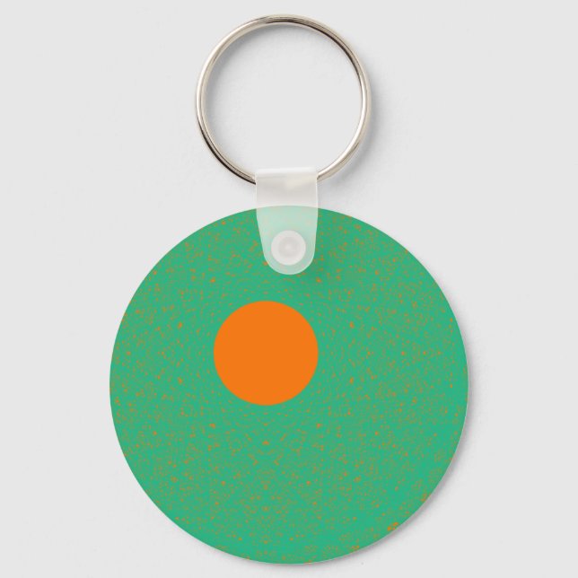SUN RADIATING MINT COLOR LIGHT KEY RING (Front)