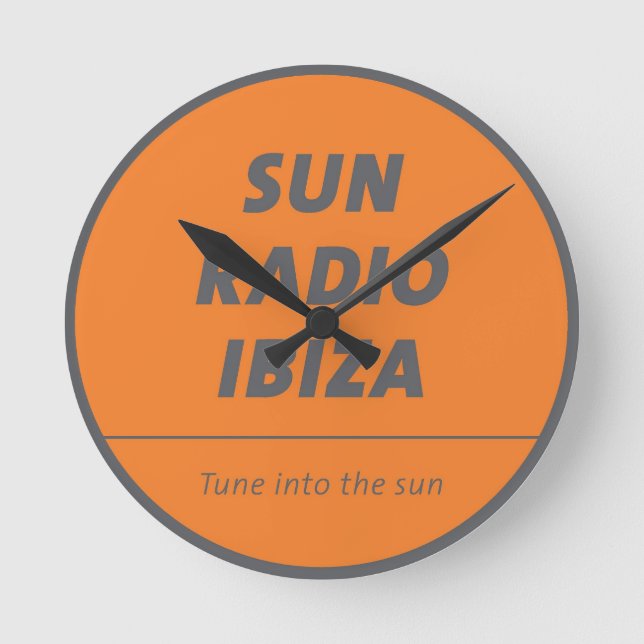Sun Radio Ibiza wall clock - from the heart music (Front)