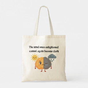 Sun Rain Brain Enlightened Mind Yellow Student Tote Bag
