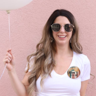 Sun Rainbow Baby Shower Mum To Be 6 Cm Round Badge