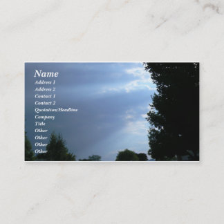 Sun Rays Business Card