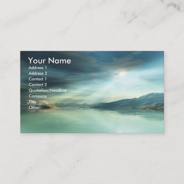 Sun Rays Business Card (Front)