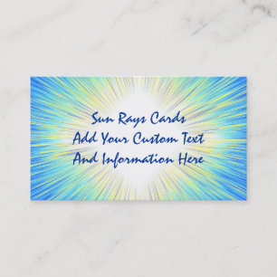 Sun Rays Business Cards