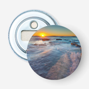 Sun rays illuminate the Pacific Ocean Bottle Opener