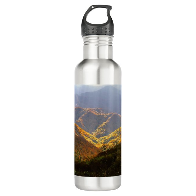 Sun Rays Over Shirakami-Sanchi Mountains 710 Ml Water Bottle (Front)