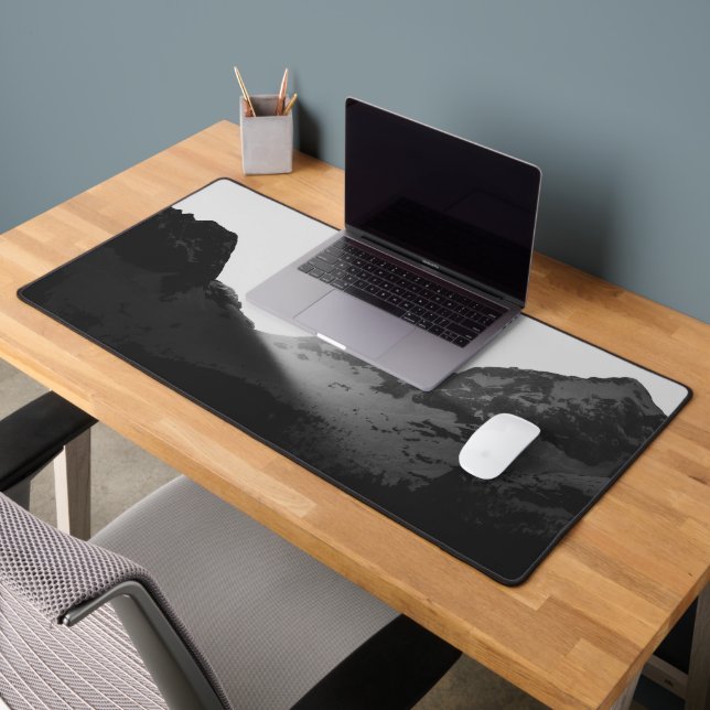 Sun rays over the mountains desk mat (Office 2)
