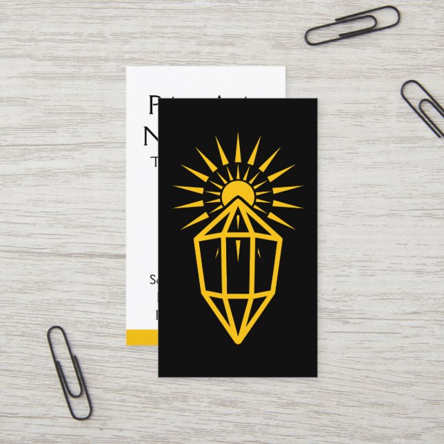 sun rays prism business card (Front/Back In Situ)