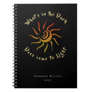 Sun Rays Sunshine Light Inspired Saying Notebook