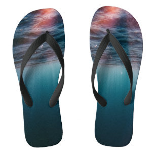 sun rays under water flip flops
