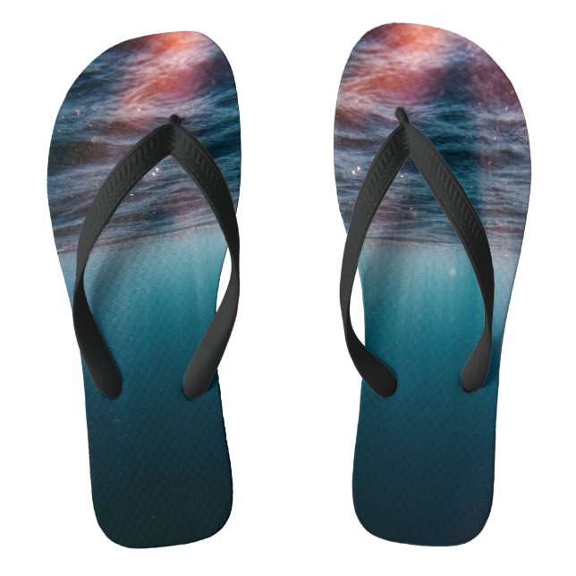 sun rays under water flip flops (Footbed)