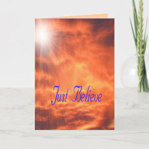 Sun raysJustBelieve Card