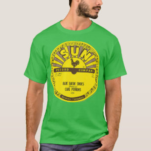 Sun Records Vinyl Carl Perkins Blue Suede Shoes T-Shirt