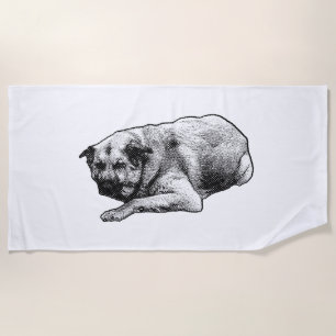 Sun Rest, Dotted Loom Beach Towel