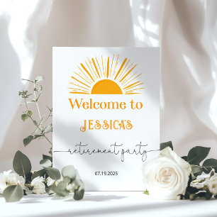 Sun Retirement party Welcome Poster
