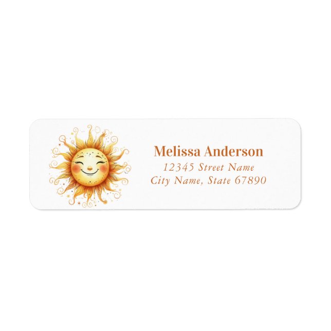 Sun Return Address Labels (Front)