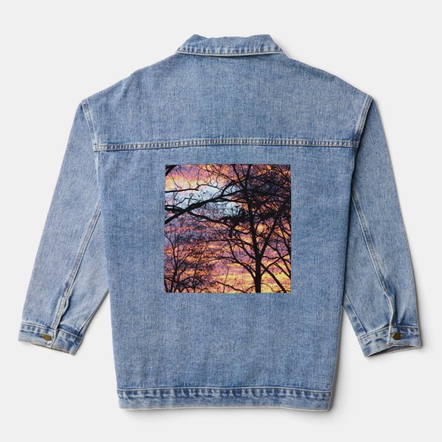 Sun Rise  Denim Jacket (Back)