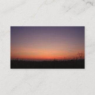 sun rises red is beautiful business card