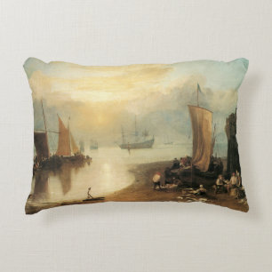 Sun Rising Through Vapour by Joseph Turner Decorative Cushion