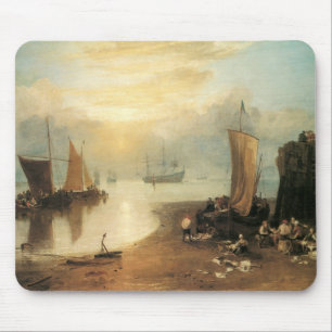 Sun Rising Through Vapour by Joseph Turner Mouse Mat
