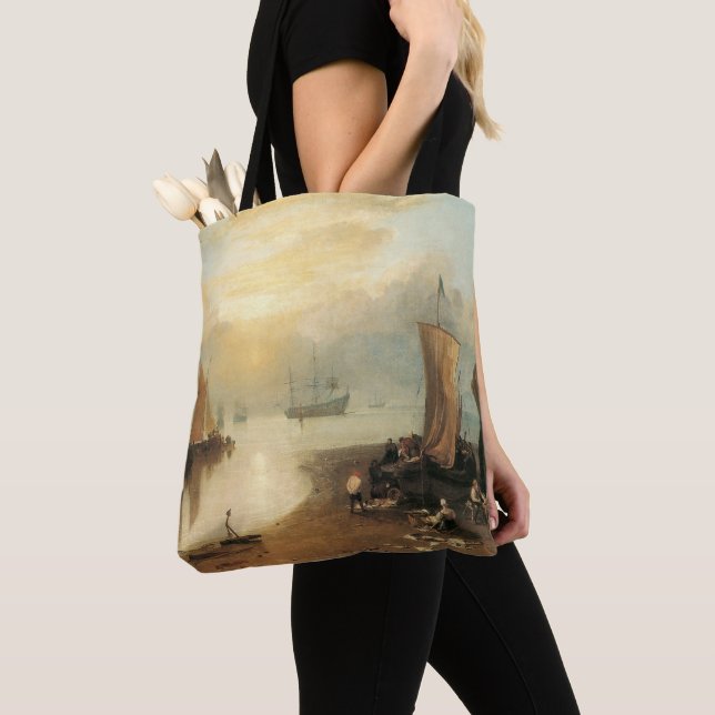 Sun Rising Through Vapour by Joseph Turner Tote Bag (Close Up)