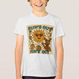 Sun’s Out, Fun’s Out! – Retro Kids’ Summer Tee
