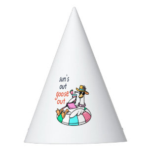 Sun’s Out Goose Out Funny Summer Duck Party Hat