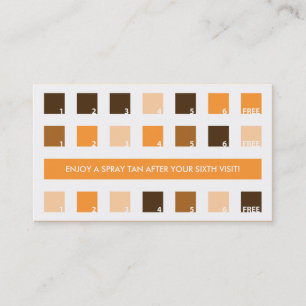 SUN SALON customer appreciation (mod squares) Loyalty Card