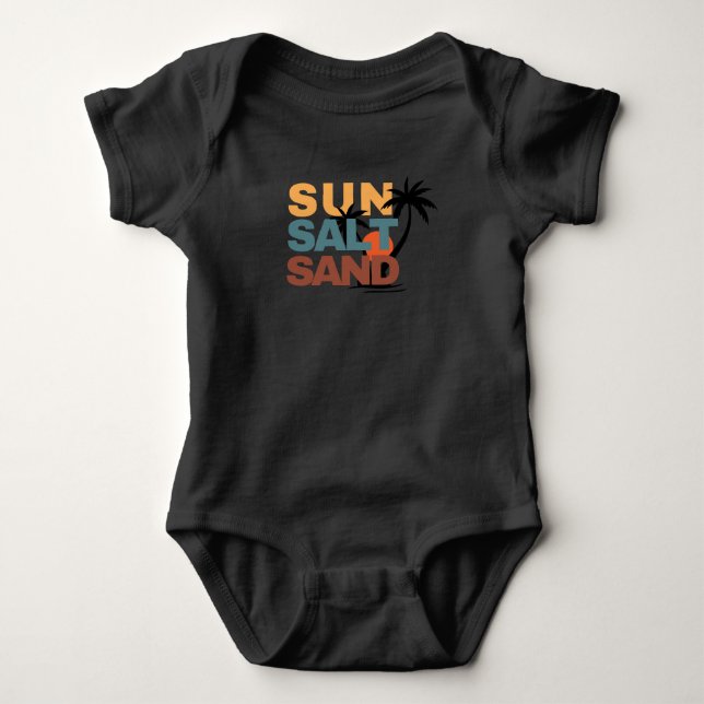 Sun Salt Sand Baby Bodysuit (Front)